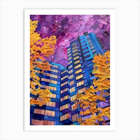 Skyscrapers At Dusk Art Print