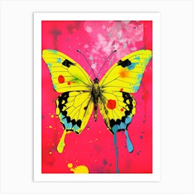 Pop Art Clouded Yellow Butterfly    2 Art Print