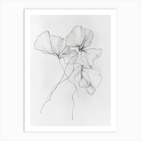 'Three Flowers' 1 Art Print