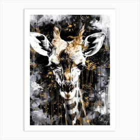 Giraffe Head 4 Art Print