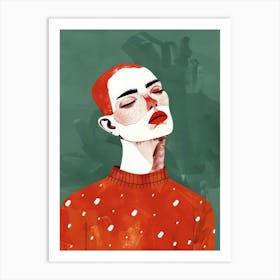 Portrait Of A Woman 499 Art Print