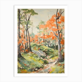 Autumn Fall Forest Pattern Painting 5 Art Print