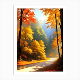 Autumn Road 9 Art Print