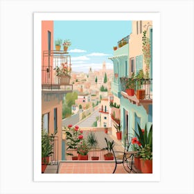 Haifa Israel 6 Illustration Art Print