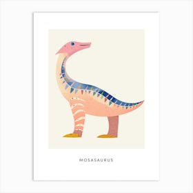 Nursery Dinosaur Art Mosasaurus Poster Art Print