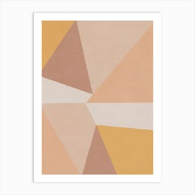 Geometric Triangles - SR01 Art Print