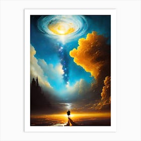 Galaxy In The Sky Art Print