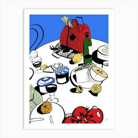 Italian Breakfast Art Print