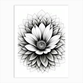 Dahlia Flower 2 Art Print