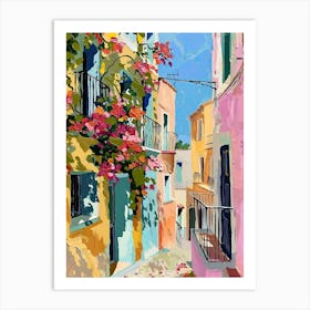 Balcony Painting In Ibiza 4 Art Print