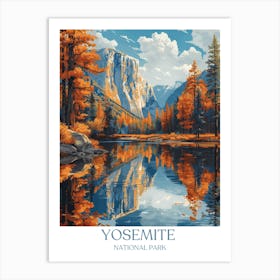 Yosemite National Park Travel Poster Art Print