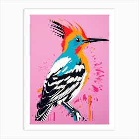 Andy Warhol Style Bird Hoopoe 3 Art Print