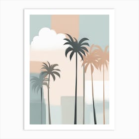 Palm Trees In The Sky Art Print