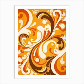 Abstract Swirls 1 Art Print