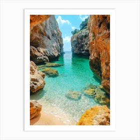 Azulejo Beach Art Print