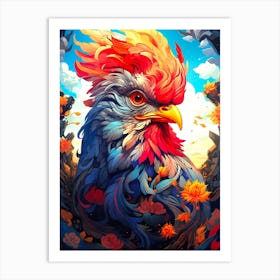 Rooster 4 Art Print