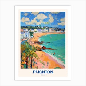 Paignton England 2 Uk Travel Poster Art Print