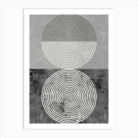 Geometric textures D Art Print