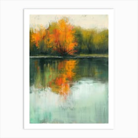 Autumn Reflection Art Print