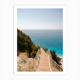 Stairs Leading To The Beach Art Print