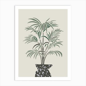 Indoor Pot Palm Art Print