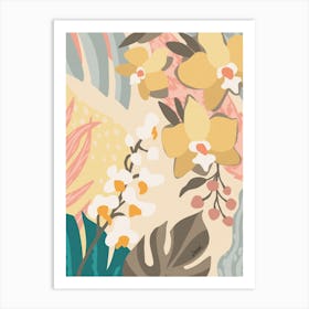 Tropical Orchids Art Print