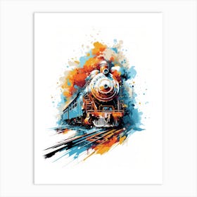 Train Painting Art Print