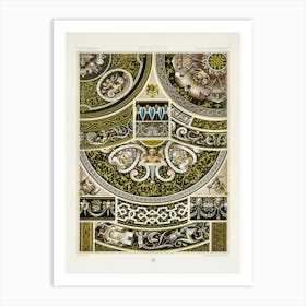 16th Century Pattern, Albert Racine 3 Art Print