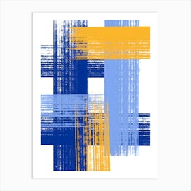 Blue Rays One Art Print