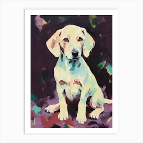 A Dachshund Dog Painting, Impressionist 1 Art Print