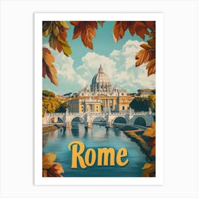 Aihrgdesign A Classic 1960s Travel Poster For Rome Showcasing Db5def4c 6b19 4ed5 A351 A41de44c4003 2 Art Print