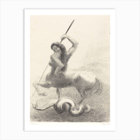 Il Y Eut Des Luttes Et Des Vaines Victoires (There Were Struggles And Vain Victories), (1883), Odilon Redon Art Print