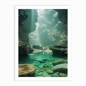 Caves In China 2 Art Print