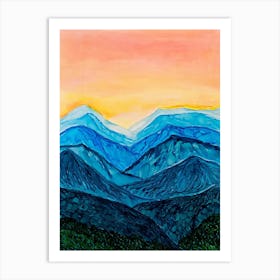 Blue Ridge Sunset Art Print