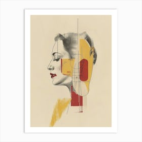 Woman'S Face 107 Art Print