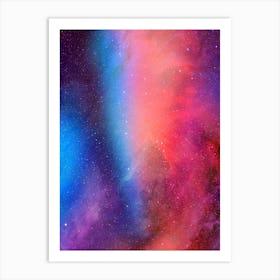 Synthwave neon space #3 - Nebula Art Print