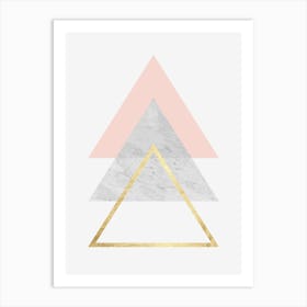 Geometric art with textures 1 Art Print