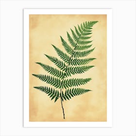 Pattern Poster Japanese Painted Fern 1 Art Print