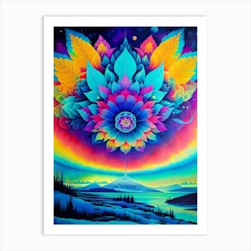 Psychedelic Flower 3 Art Print