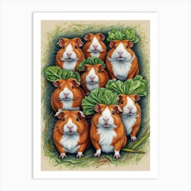 Guinea Pigs Art Print