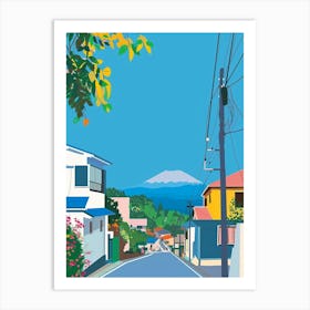 Shizuoka Japan 1 Colourful Illustration Art Print