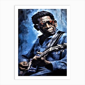 Blues Soul Series I - 1960s The Blues- Bb King Inspired Art Print