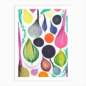 Turnip Marker vegetable Art Print