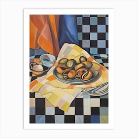 Mussels 2 Still Life Painting Art Print