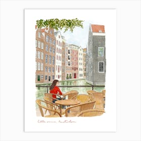 Amsterdam, Little Venice, Netherlands Art Print