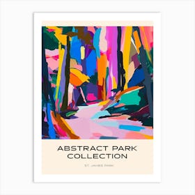 Abstract Park Collection Poster St James Park London 2 Art Print