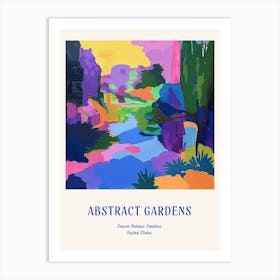 Colourful Gardens Denver Botanic Gardens Usa 1 Blue Poster Art Print