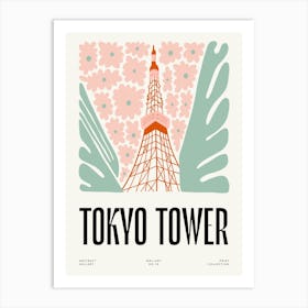 Tokyo Tower Japan Travel Matisse Style Art Print