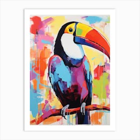 Colourful Bird Painting Toucan 1 Art Print