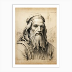 Leonardo Da Vinci 2 Art Print